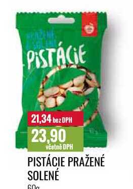 PISTÁCIE PRAŽENÉ SOLENÉ 60g