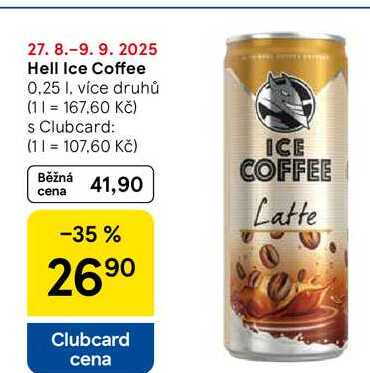 Hell Ice Coffee, 0.25 l. více druhů 