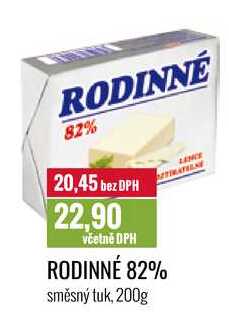 RODINNÉ 82% 200g