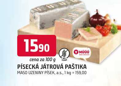 PÍSECKÁ JÁTROVÁ PAŠTIKA 100g