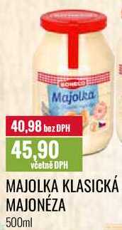 MAJOLKA KLASICKÁ MAJONÉZA 500ml