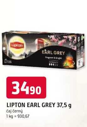 LIPTON EARL GREY 37,5 g čaj černý 