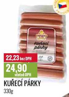 KUŘECÍ PÁRKY 330g 