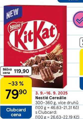 Nestlé Cereálie, 300-360 g 