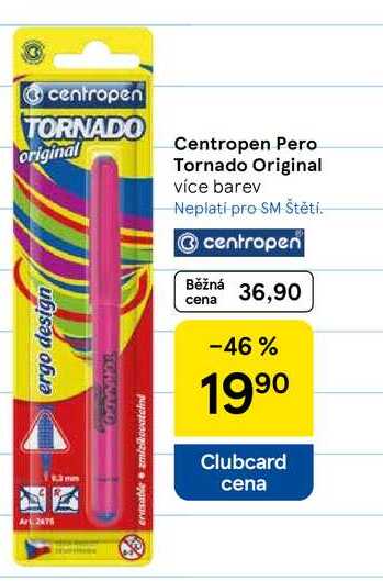 Centropen Pero Tornado Original, více barev  