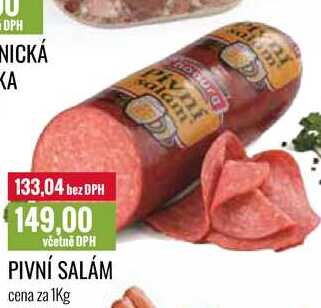 PIVNÍ SALÁM cena za 1Kg 