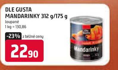 DLE GUSTA MANDARINKY 312 g/175 g