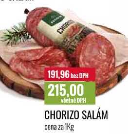 CHORIZO SALÁM cena za 1Kg 
