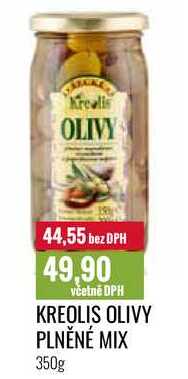 KREOLIS OLIVY PLNĚNÉ MIX 350g 
