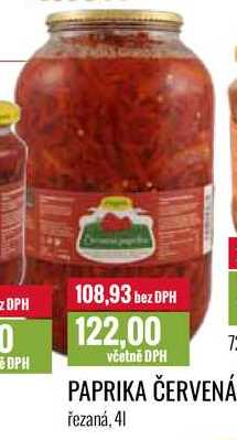 Červená paprika 4l