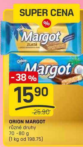 ORION MARGOT různé druhy 70-80 g 