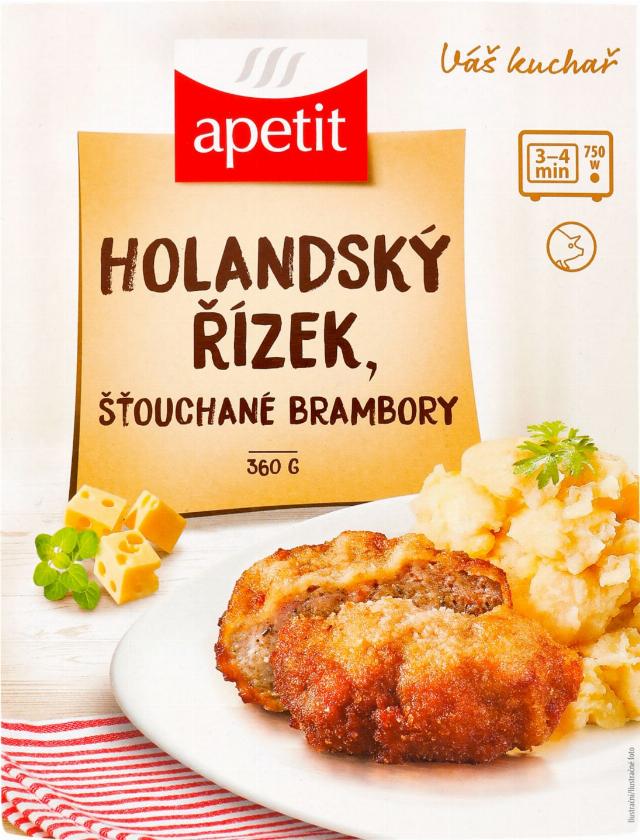 BAPA Holandský řízek se šťouchaným bramborem