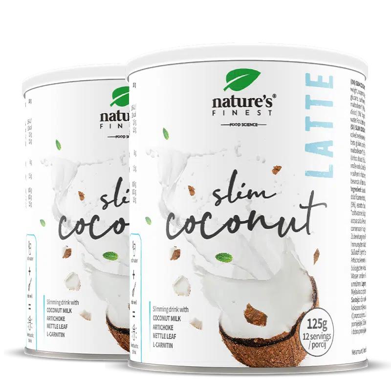 Coconut Slim Latte 1+1 | Redukce Váhy | Přírodní | Zrychlení Metabolismu | Potlačení Chuti K Jídlu | Tuk spalující Vlastnosti | Vynikající Chuť