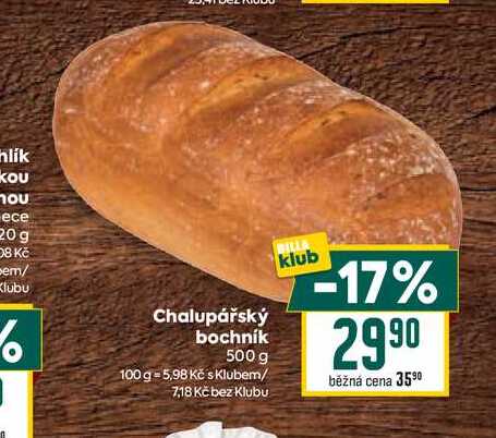 Chalupářský bochník 500 g 