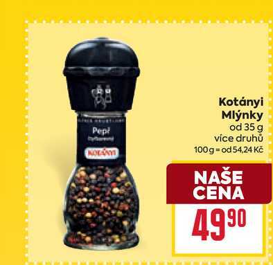Kotányi Mlýnky od 35 g  