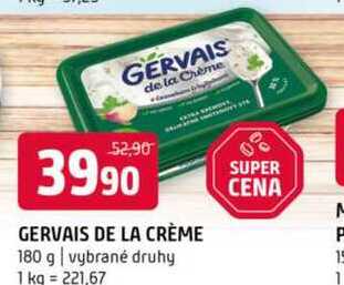 GERVAIS DE LA CRÈME 180 g