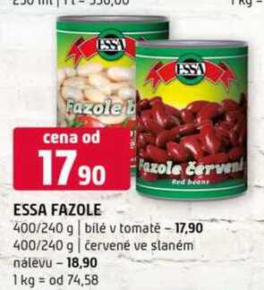 ESSA FAZOLE 400/240 g