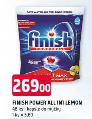 Finish power all in1 lemon 48 ks