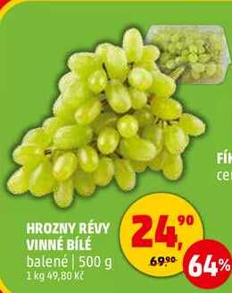 HROZNY RÉVY VINNÉ BÍLÉ balené, 500 g 