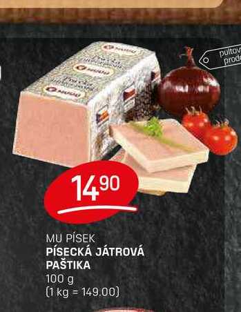 PÍSECKÁ JÁTROVÁ PAŠTIKA 100g
