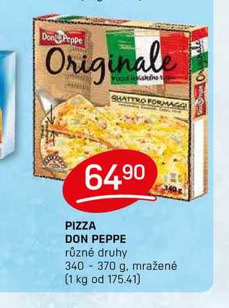 PIZZA DON PEPPE různé druhy 340- 370 g