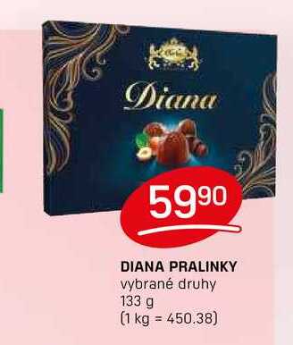 DIANA PRALINKY vybrané druhy 133 g