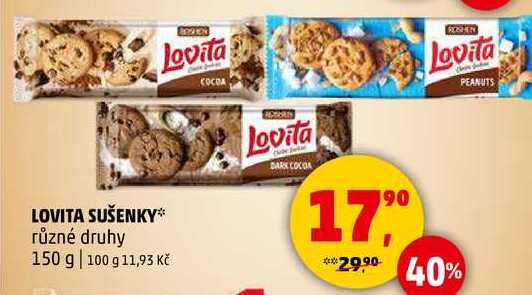 LOVITA SUŠENKY různé druhy, 150 g