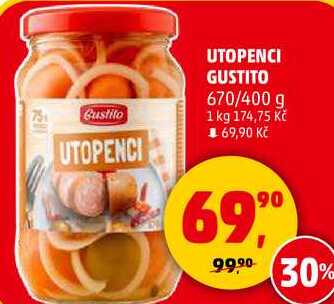 UTOPENCI GUSTITO, 670/400 g 