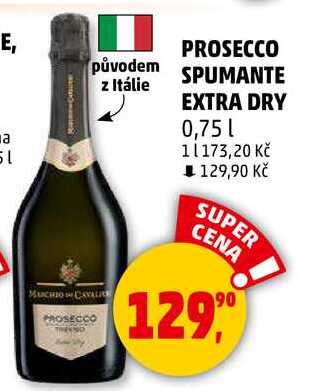 PROSECCO SPUMANTE EXTRA DRY, 0,75 l