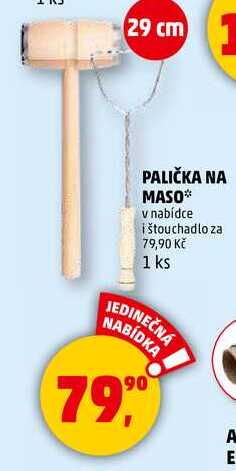 PALIČKA NA MASO v nabídce i štouchadlo, 1 ks