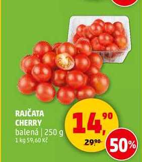 RAJČATA CHERRY balená, 250 g 