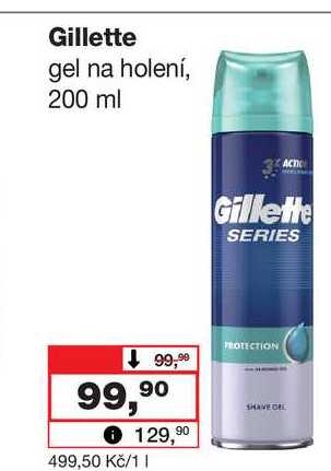 Gillette gel na holení, 200 ml