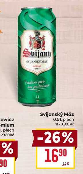 Svijanský Máz 0,51, plech