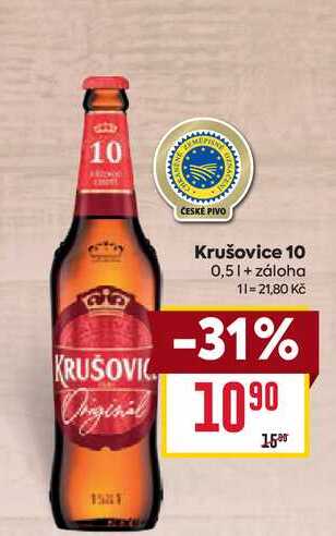 Krušovice 10 0,5l