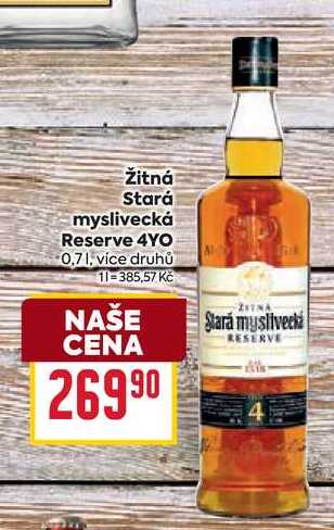 Žitná Stará myslivecká Reserve 4YO 0,7l
