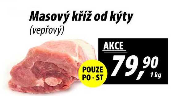 Masový kříž od kýty (vepřový), 1 kg