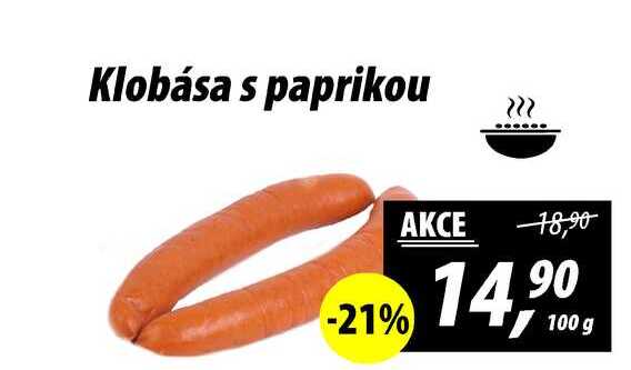 Klobása s paprikou, 100 g