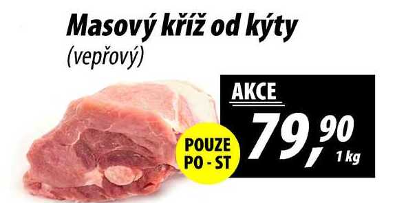Masový kříž od kýty (vepřový), 1 kg 