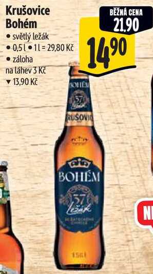 Krušovice Bohém, 0,5 l 