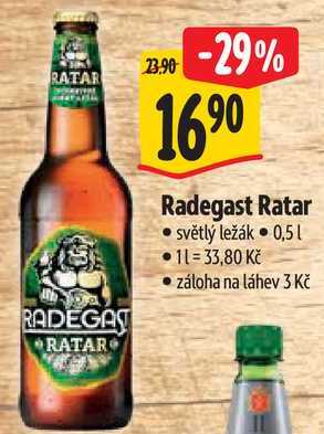 Radegast Ratar, 0,5 l 