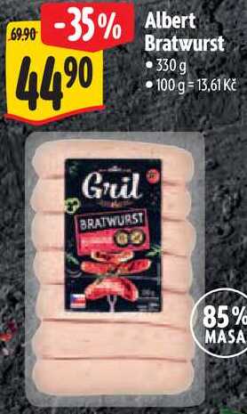 Albert Bratwurst, 330 g