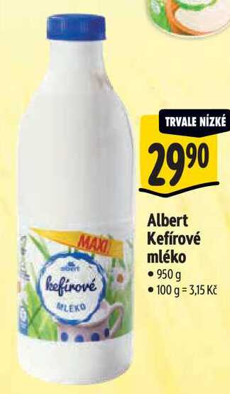 Albert Kefírové mléko, 950 g