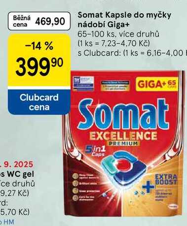 Somat Kapsle do myčky, 65-100 ks