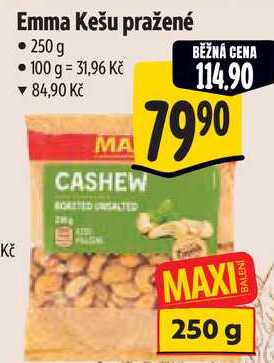 Emma Kešu pražené, 250 g 