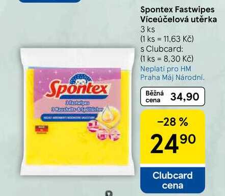 Spontex Fastwipes Víceúčelová utěrka, 3 ks 