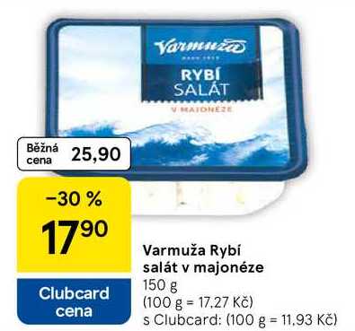 Varmuža Rybí salát v majonéze, 150 g  