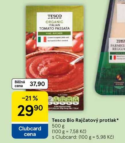 Tesco Bio Rajčatový protlak, 500 g 