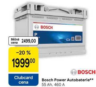 Bosch Power Autobaterie, 55 Ah, 460 A 
