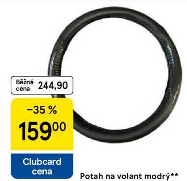 Potah na volant modrý