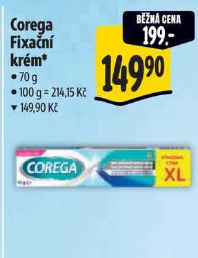 Corega Fixační krém, 70 g